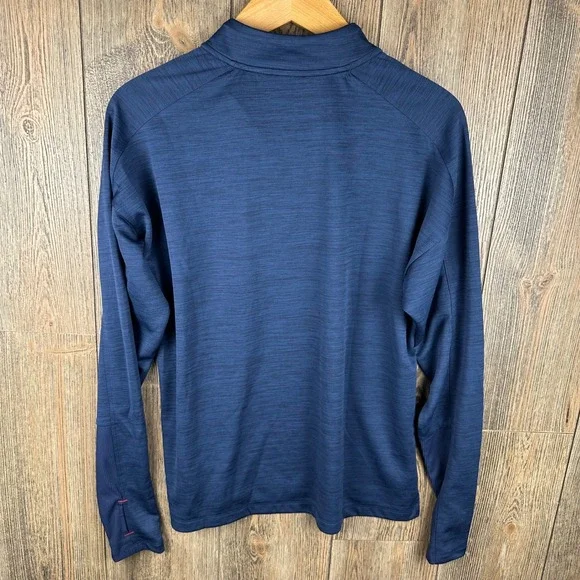 Nike MLB Cleveland Guardians Dri-FIT 1/4 Zip Pullover Navy Women Size Medium - Picture 9 of 9